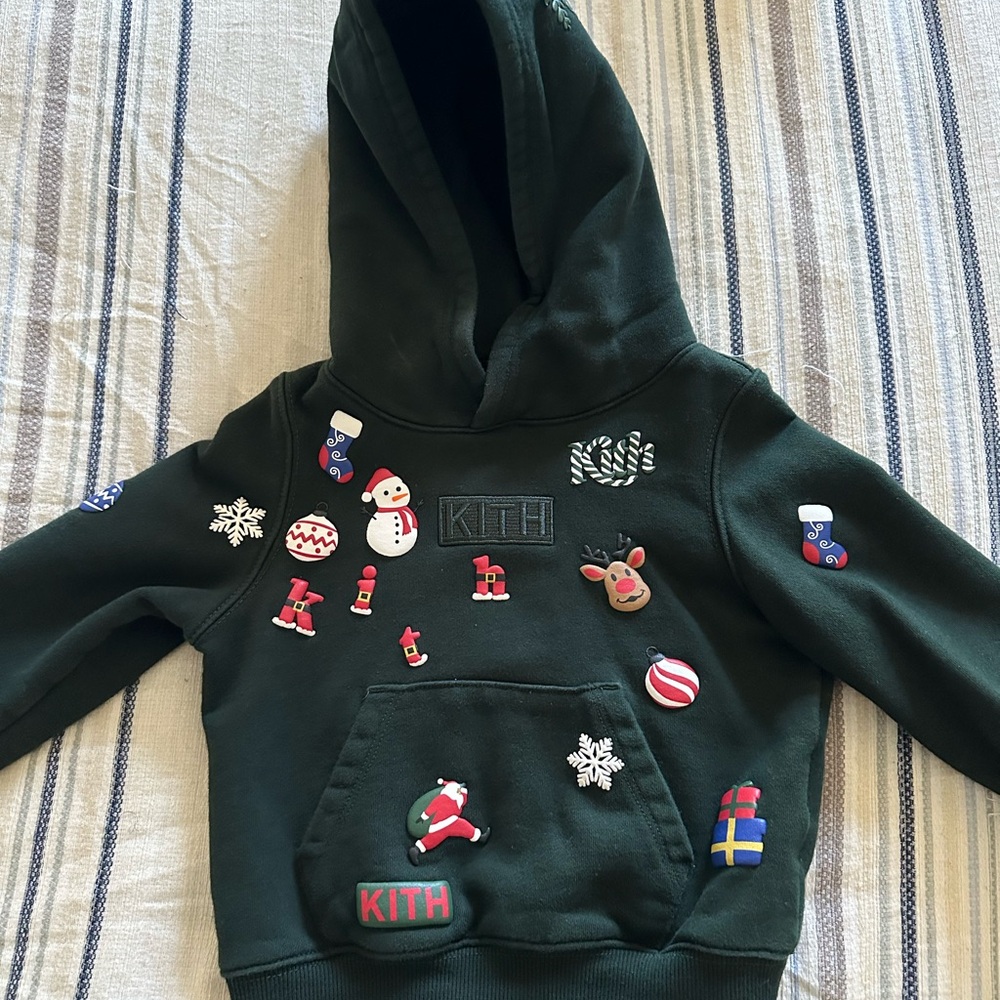 Kithmas Kids Green Hoodie